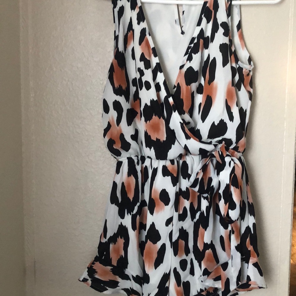 Leopard Print Romper